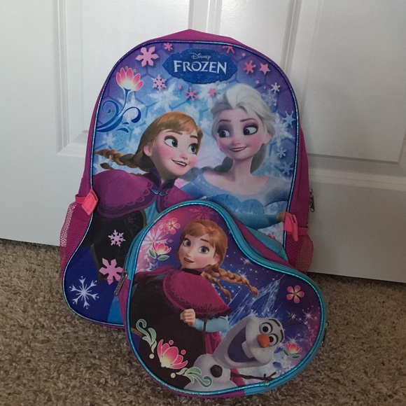 Disney Handbags - 🌸3/$30🌸 Disney Frozen backpack and FREE lunchbox